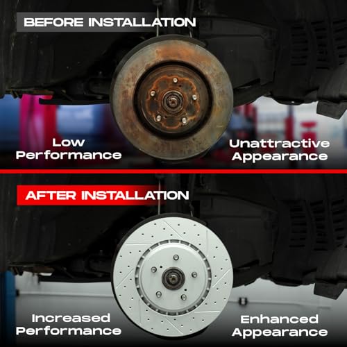 R1 Concepts Front and Rear Brake Kit Fits 2019-2022 Subaru Forester - size: Front and Rear