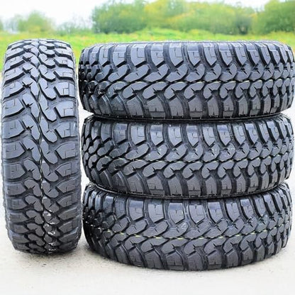 Set of 4 (FOUR) Forceum M/T 08 Plus Mud Off-Road Light Truck Radial Tires-LT235/70R16 235/70/16 235/70-16 104/101Q Load Range C LRC 6-Ply BSW Black Side Wall