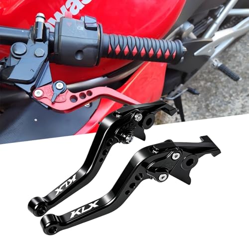 Motorcycle Brake Lever for KLX 300 / SM 2021 2022 2023 2024 2025, KLX 230 2020 2021 2022 2023 Adjustable Gear Motorcycle Brake Lever & Clutch Lever for KLX300 KLX230 Accessories Black - color: Black