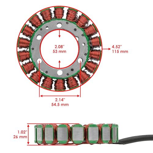 Caltric Stator and Regulator Rectifier with Gasket Compatible With Yamaha V Star 650 Xvs650 Classic 2004-2010
