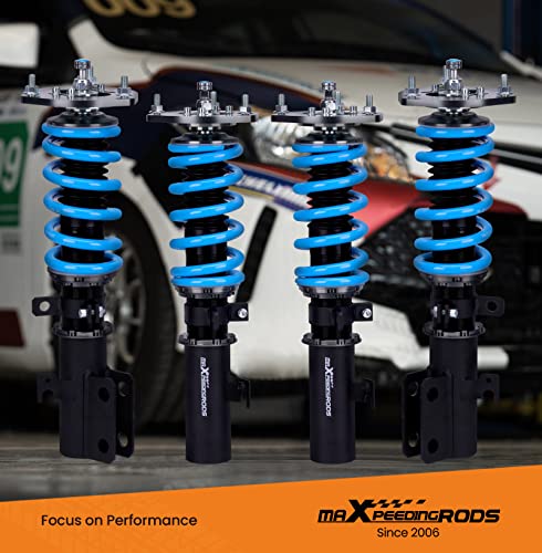 maXpeedingrods Coilover for Toyota Camry 2007-2011, for Lexus ES350 2007-2012, for Toyota Avalon 07-11, 24 Level Damping Adjustable Coilovers Suspension Kit, Height Adjustable T6 Upgrade Lowering Kit