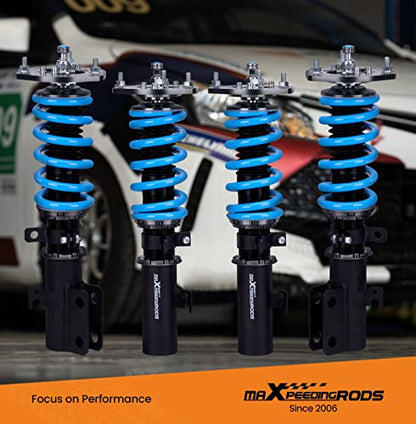 maXpeedingrods Coilover for Toyota Camry 2007-2011, for Lexus ES350 2007-2012, for Toyota Avalon 07-11, 24 Level Damping Adjustable Coilovers Suspension Kit, Height Adjustable T6 Upgrade Lowering Kit