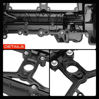 A-Premium 2.0L Turbo N20 Engine Valve Cover with Oil Cap & Gasket & Bolts