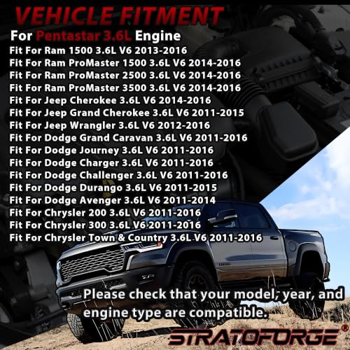 11-16 Pentastar Timing Chain Kit & 4x Camshafts for Engine Overhaul 3.6L
