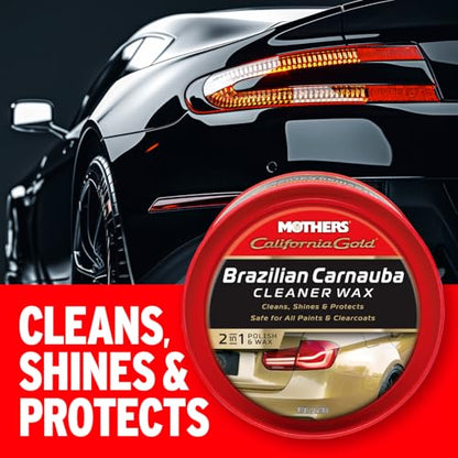Mothers California Gold Brazilian Carnauba Cleaner Wax, 12 oz. Paste, 05500 - size: 12 Ounce (Pack of 1)