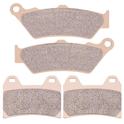 AHL Front & Rear Brake Pads Set for Victory V92C (All Models Single Front Rotor) 1998-2003 (Sintered copper-based) - size: Sintered copper-based