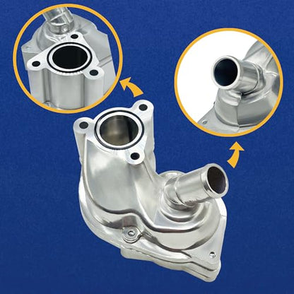 Aluminum Thermostat Housing Upgrade Compatible with 2001-2005 Ford Explorer