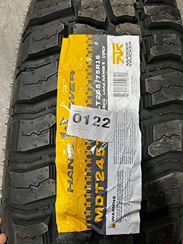 4 New Mudder Trucker Hang Over M/T Mud Tire 265/75R16 123/120Q LRE BSW