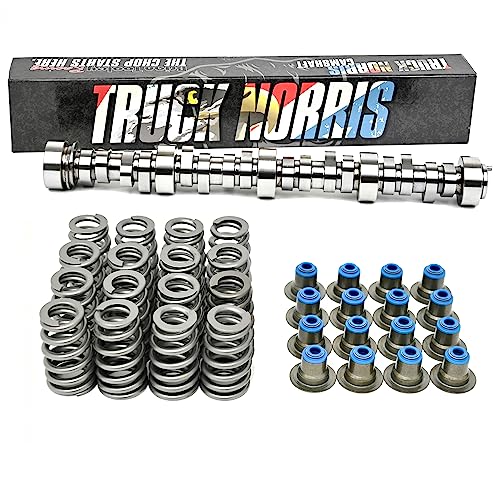 Brian Tooley Racing BTR Truck Norris Camshaft, LS Beehive Spring Kit & OEM Style Hat Valve Seals -Fits Gen 3/4 LS 4.8 5.3 5.7 6.0 6.2 LS1 Vortec V8 Engines