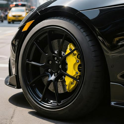 Yellow Caliper Paint Brake Caliper Touch Up Paint Yellow Gloss High Temperature Heat Resistant 1.5oz - color: Yellow
