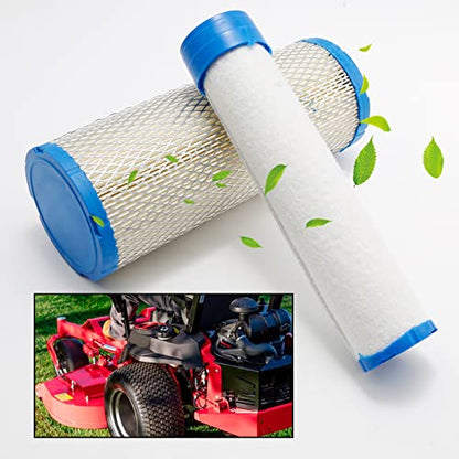 laffoonparts 11013-7044 Air Filter Replacement for Kawasaki FX651V FX691V FX730V FX751V FX801V FX850V FX1000V 4 Cycle Engine Replace#11013-7045 with 49065-7007 Oil Filter