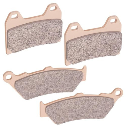 AHL Front & Rear Brake Pads Set for Victory V92C (All Models Single Front Rotor) 1998-2003 (Sintered copper-based) - size: Sintered copper-based