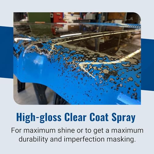 Eastwood 2k Aerosol Spray | Clear Coat Automotive Paint Aerosol Spray with Long-lasting and Durable Finish 11.8 Oz Can | Clear Coat | 4 Pack