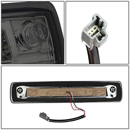 DNA MOTORING 3BL-COLO15-3D-LED-SM Smoked Lens 3D LED Third Tail Brake Light [Compatible with 15-18 Colorado/Canyon] - color: Smoke