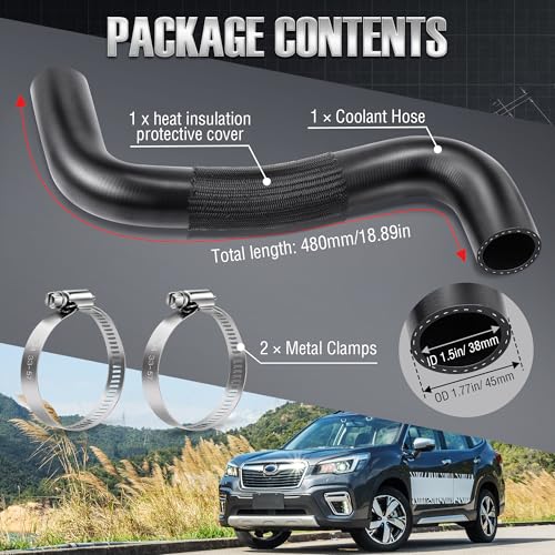 Molded Coolant Hose Compatible with Subaru Forester 2.5L(2009-2018)
