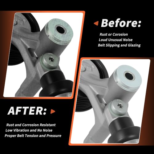 Engine Belt Tensioner with Serpentine Belt for Honda Accord 13-17