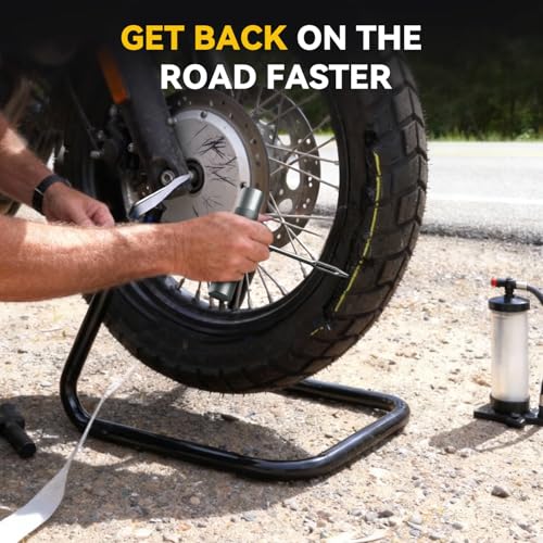 AUTOWN Compact Tire Repair Kit with Plugs for Motorcycle, Car