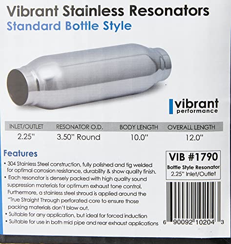 Vibrant Performance Vibrant 1790 Bottle Style Resonator silver, 2-1/4"