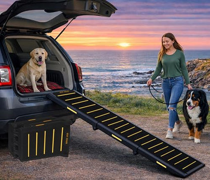 Pet Gear Travel Lite Ramps for Dogs and Cats, Yellow - Reflective - color: Yellow- Reflective