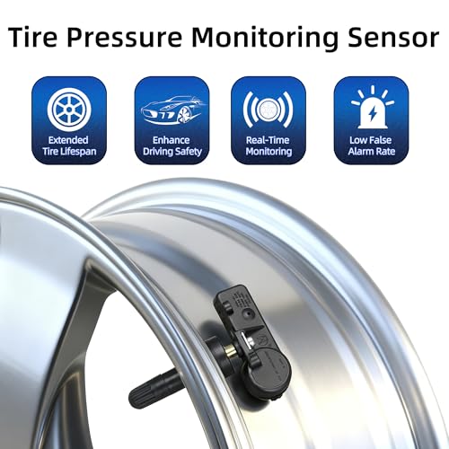 6F2Z1A189A TPMS Sensor 315MHz Compatible with Ford F150 Edge Escape Explorer Fusion Ranger Taurus Mustang Lincoln MKZ Navigator Zephyr Mercury Mariner Marguis 4PCS Replace OE 6F2A1A176AE