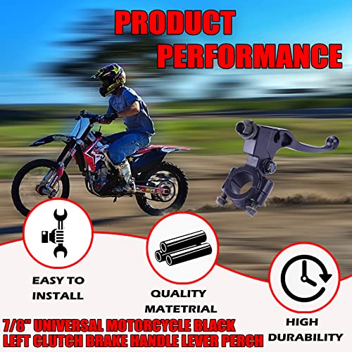 22mm 7/8" Left Universal Motorcycle Clutch Brake Handle Lever - color: Black