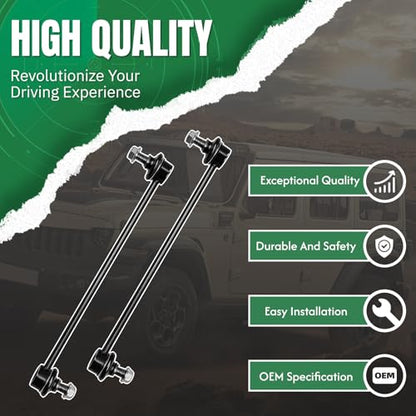 K750011 2PCS Rear Stabilizer Sway Bar End Link for Lexus 2007 2008 2009 2010 2011 2012 ES350, Compatible With Toyota 2006 2007 2008 2009 2010 2011 2012 Avalon, 2007 2008 2009 2010 2011 Camry - size: K750011-2PC
