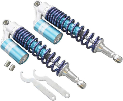 360mm Rear Shock Absorber Suspension Motorcycle ATV Quad 7mm Spring - color: Blue Blue