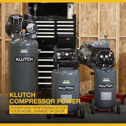 Klutch 20-Gallon Air Compressor, 2 HP, 120V, 175 PSI, 4.2 SCFM at 90 PSI - size: 20 Gallon