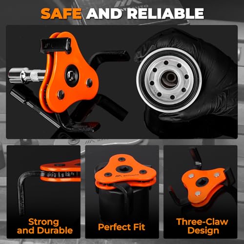Universal 3-Jaw Oil Filter Wrench Set