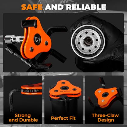 Universal 3-Jaw Oil Filter Wrench Set