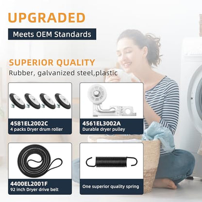 AGM75510755 Dryer Repair Kit - style: 4581EL2002C - Dryer roller replacement kit