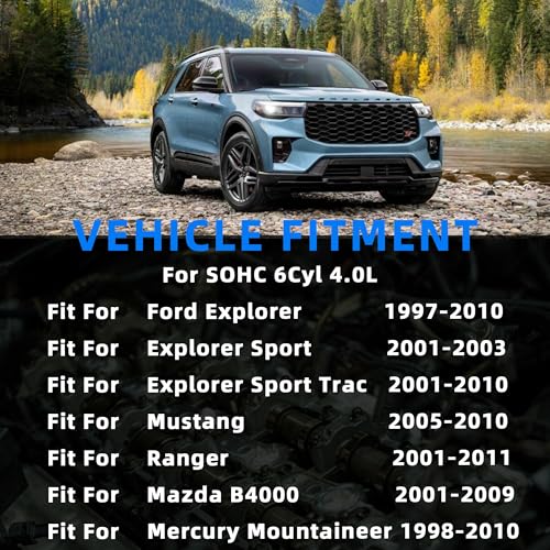 Engine Timing Chain Kit w/Water Pump Oil Pump Fit For Ford Explorer 1997-2010 Ranger 2001-2011 Mustang 2005-2010 For Mercury Mountaineer 03-10 Mazda B4000 01-09 4.0L V6 F77Z8501AD