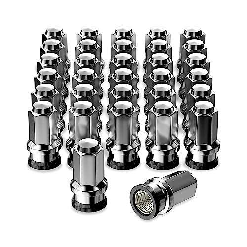 14x1.5 Alcoa Dually Lug Nuts, 32PCS M14x1.5 Thread OEM Lug Nut for 2017-2022 F250 F350 13/16"(21mm) Hex with Attached Washers Replace HCPZ-1012-B & HCPZ-1012-A - color: Silver, size: 32pcs 13/16"(21mm) M14x1.5
