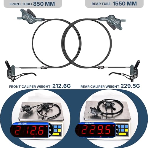 RACEDUEL IIIPRO PEERAGE4 4-Piston MTB Hydraulic Disc Brake Set - color: Sliver