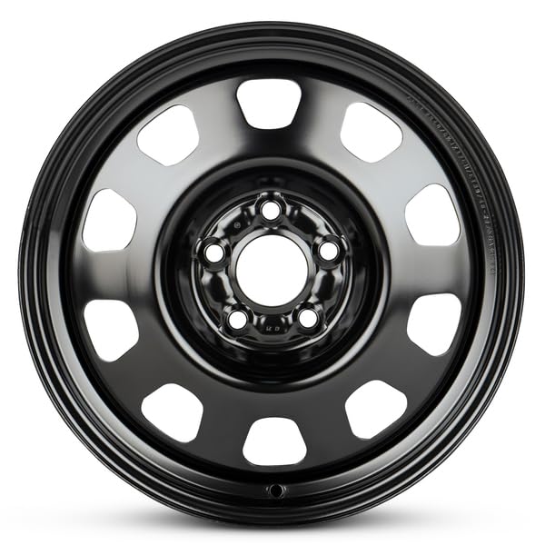 New OEM Replacement Wheel for Kia Soul 2014-2019 17x6.5 inch Steel Rim Painted Black Fit 225/55R17 - size: 17x6.5 - Fits 2014-2019