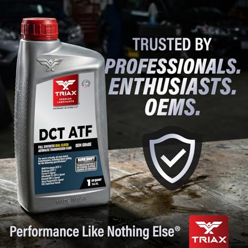 TRIAX DCT ATF - Full Synthetic Dual Clutch Automatic Transmission Fluid - OEM Grade - Compatible with Direct Shift Gearboxes and Dual Clutch Transmissions (1 Quart) - size: 1 Qt