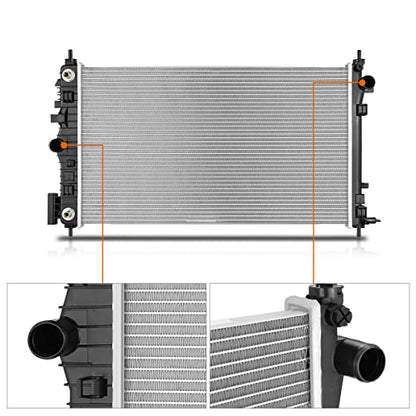 DPI-13217 OE Style Aluminum Radiator Compatible with 11-13 Buick Regal 2.0T - color: 11-13 Buick Regal 2.0T