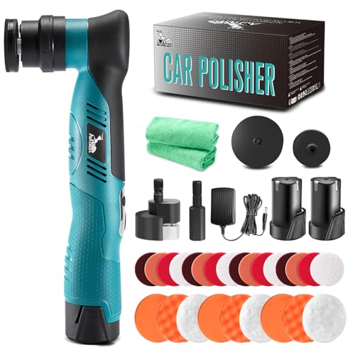 AUTIWOZ Cordless Mini RO/DA Car Polisher Buffer for Auto Detailing