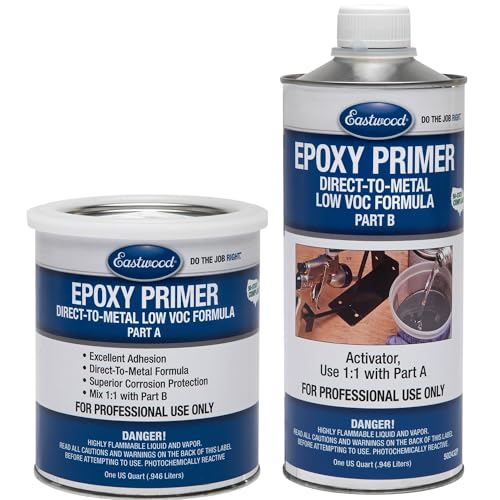 Eastwood Epoxy Primer White Autobody Paint and Activator - 2 Quart Kit - color: White, size: 64 Ounce (Pack of 1)