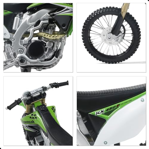 1:12 Dirtbike Toy Model Motorcycle for Kawasaki KX450F Green - color: Green