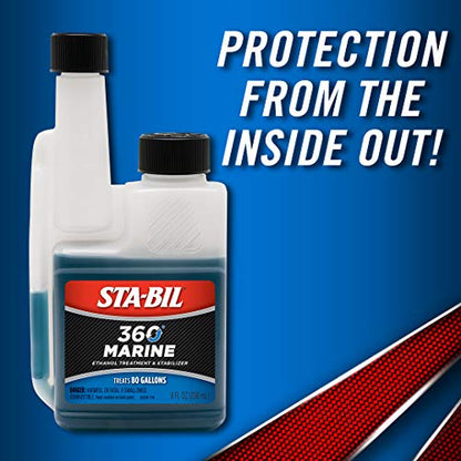 STA-BIL 360 Marine Fuel System Treatment, 8 oz 12-Pack - size: 8 Fl Oz (Pack of 12)