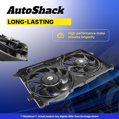 AutoShack Radiator Cooling Fan Assembly for Ford Edge 2014