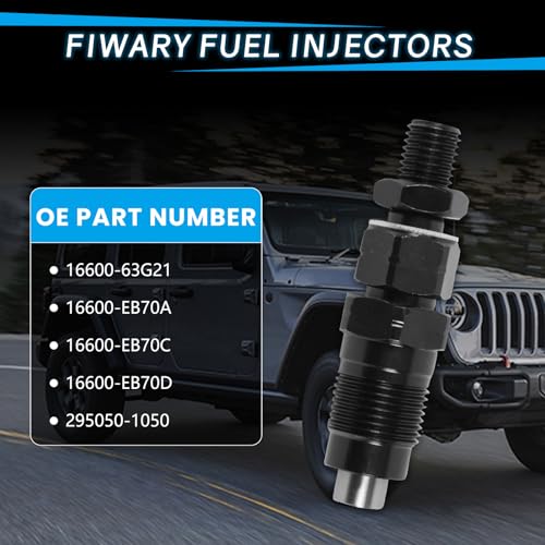4pcs Diesel Fuel Injectors 16600-63G21 For Nissan Navara QD32 D22 3.2L
