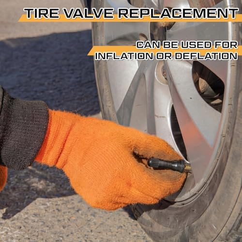 TPMS Rubber Valve Stems Snap-in Tire Pressure Sensor, 10 Pcs