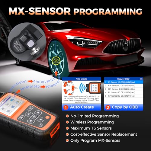 OTOFIX TireGO 808 TPMS Programming Tool, 2026 Upgrade Wi*Fi TPMS Scan Tool Relearn Activate All TPMS Sensors, TPMS Diagnostics&Reset, One Click Free Updating, Lifetime Update
