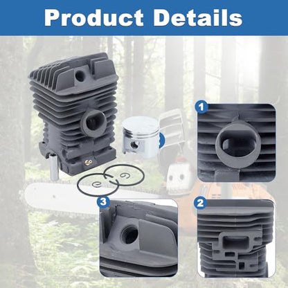 46mm Cylinder Piston Kit For Stihl 029 MS290 039 MS390 Chainsaw 1127 020 1210 with Oil Seal Gasket Bearings