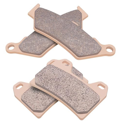 AHL Front & Rear Brake Pads Set for Victory V92C (All Models Single Front Rotor) 1998-2003 (Sintered copper-based) - size: Sintered copper-based