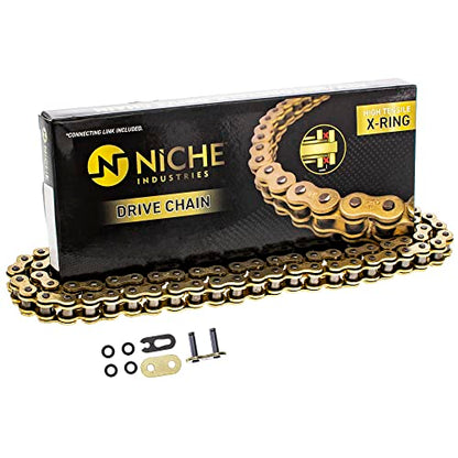 NICHE Drive Sprocket Chain Combo for Honda CRF110F Front 14 Rear 38 Tooth 420 X-Ring 86 Links - size: X-Ring Chain