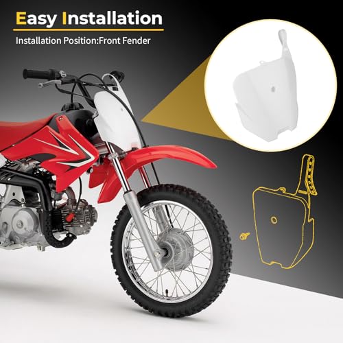M MATI Front Number Plate for XR100R XR80R XR70R 2002-2003 CRF100F CRF80F CRF70F 2004-2008 61140-KN4-A70ZB