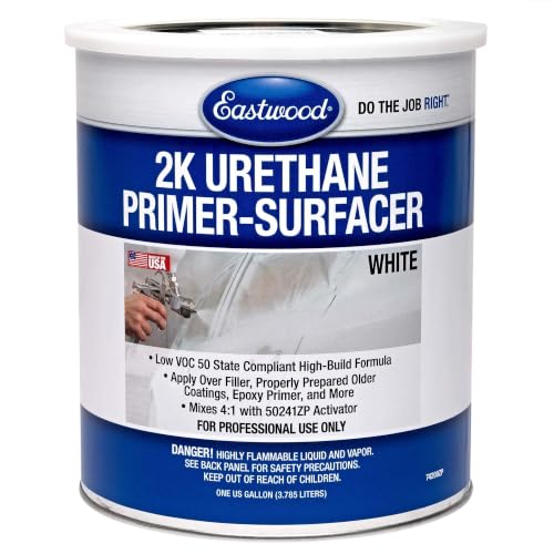 Eastwood 2K Urethane Primer Paint Surfacer White Gallon and Activator Kit - color: White, size: 256 Fl Oz (Pack of 1)